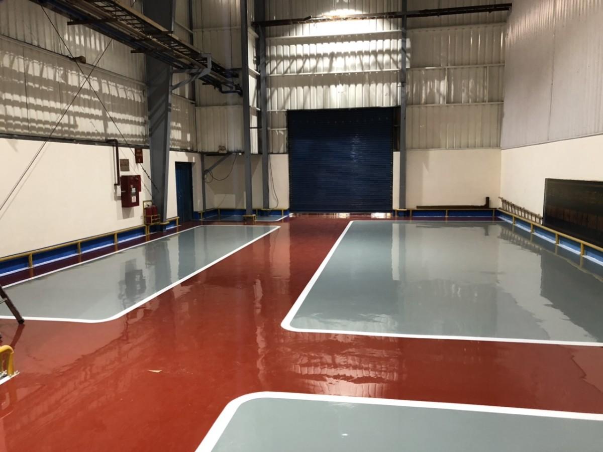 Thi công sơn nền Epoxy