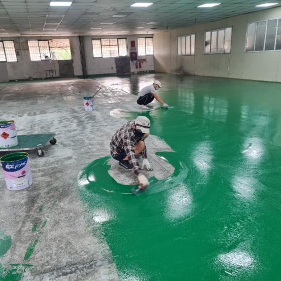 Giá sửa sàn epoxy bị rộp, Quy trình xử lý triệt để sàn sơn epoxy bị phồng rộp