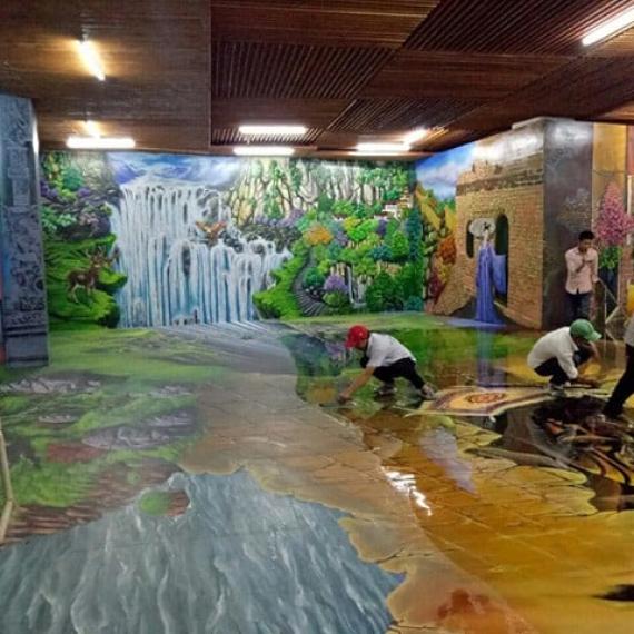 Thi công sàn 3D Epoxy đẹp, giá rẻ cho mọi công trình tại Tín Phát