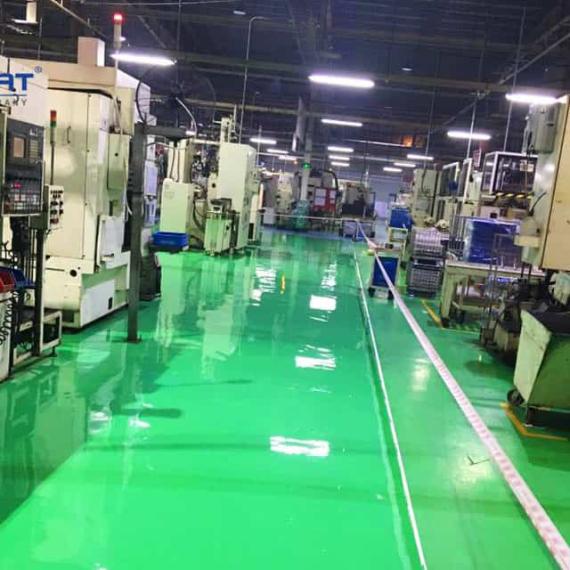 Sơn sàn nhà xưởng nhà máy Musashi Nhật Bản