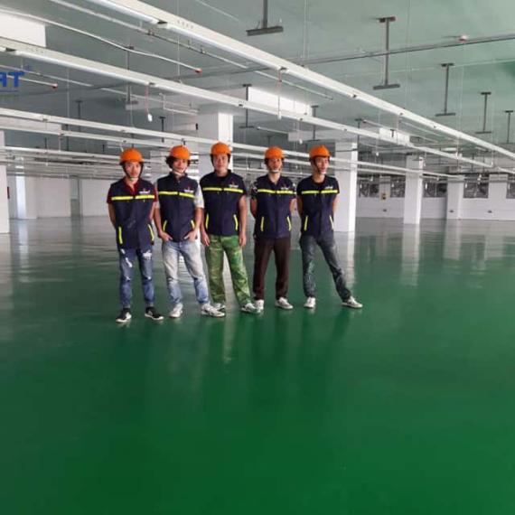 Thi công Sơn Epoxy xưởng may Việt Ý