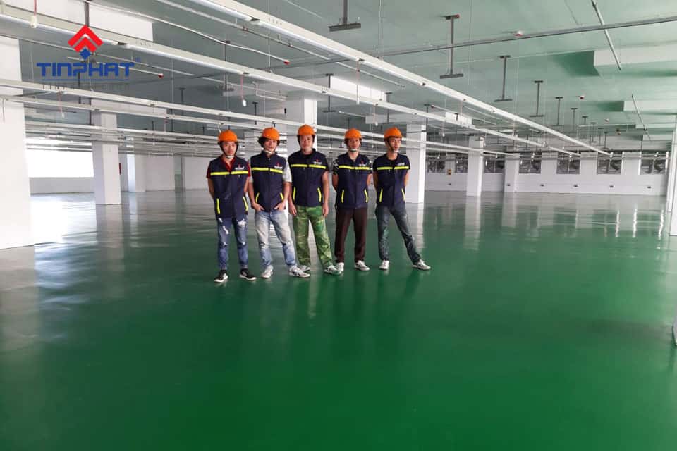 Thi công Sơn Epoxy xưởng may Việt Ý