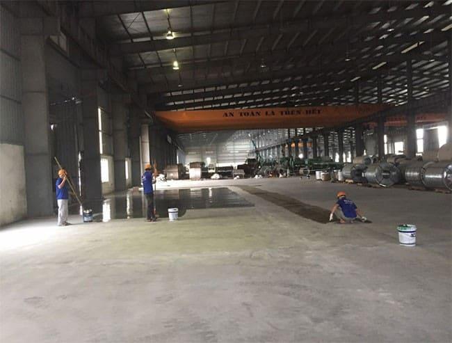 Bảng giá sơn epoxy phụ thuộc vào địa điểm thi công