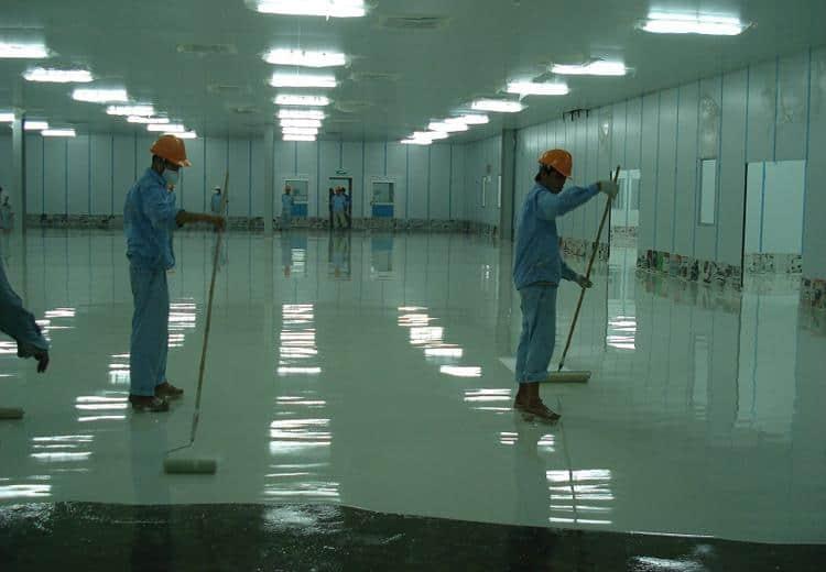 Các bước thi công sơn Epoxy cho nền bê tông