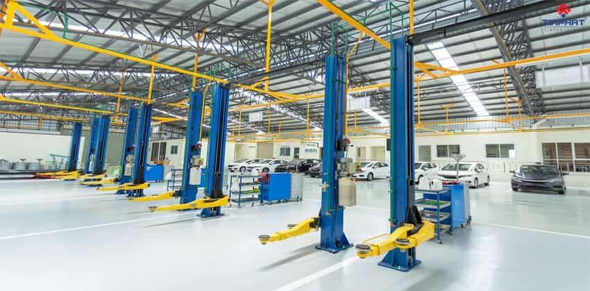chất lượng mặt phẳng sơn epoxy tự san phẳng rất tốt