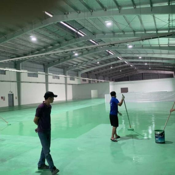 Dự án thi công sơn sàn Epoxy 8000M2 tại Hưng Yên