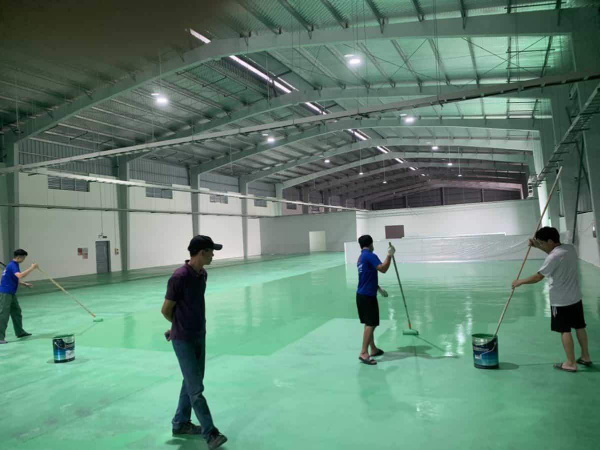Giám sát thi công dự án thi công sơn sàn Epoxy 8000M2 tại Hưng Yên