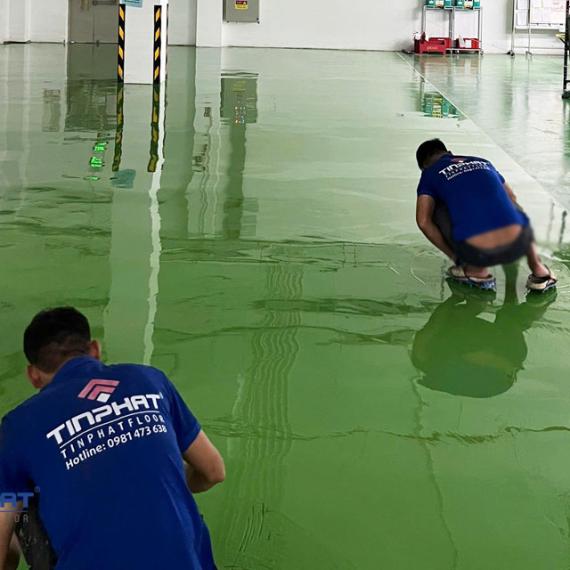 Dự án sơn epoxy xưởng may tại Hải Phòng