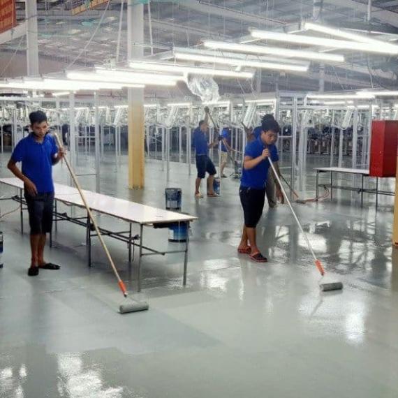 Quy trình thi công sơn Epoxy thực tế, chuẩn kỹ thuật