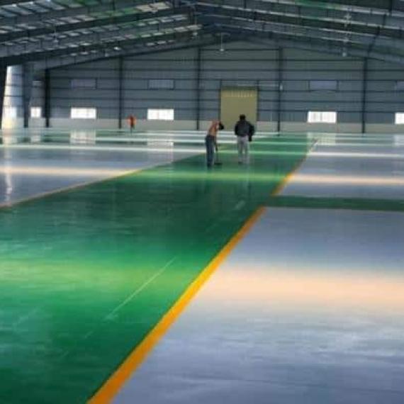 Quy trình chuẩn chỉnh thi công sơn Epoxy sàn nhà xưởng