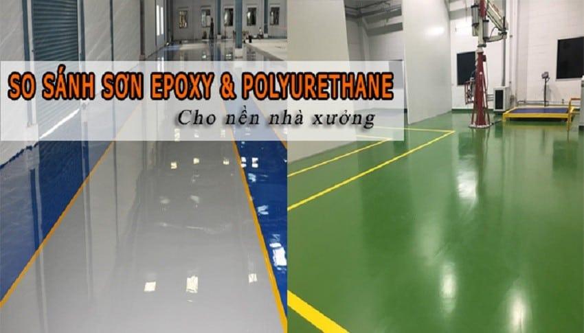 so sánh sơn epoxy và sơn pu