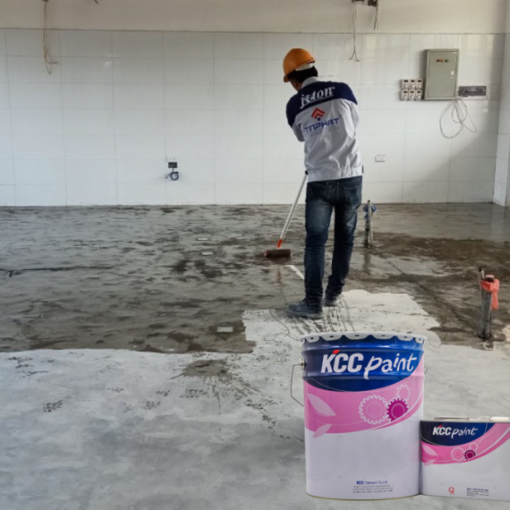 Chi tiết các bước thi công sơn Epoxy Đại bàng chính xác nhất
