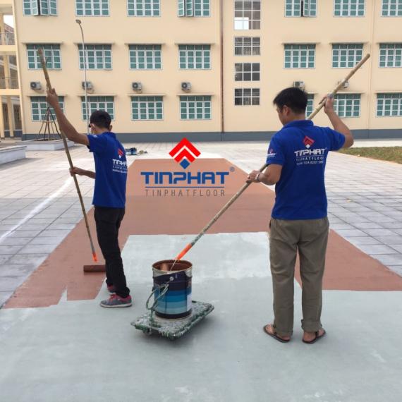 Sơn Epoxy sân trường học an toàn, chuẩn chất lượng