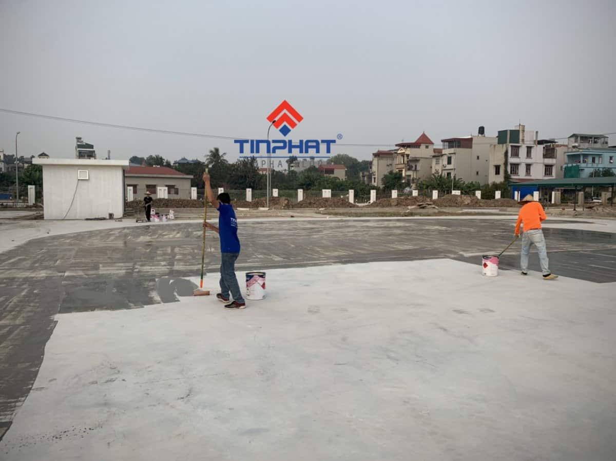 Thi công sơn Epoxy chống trượt khu vực sân vận động