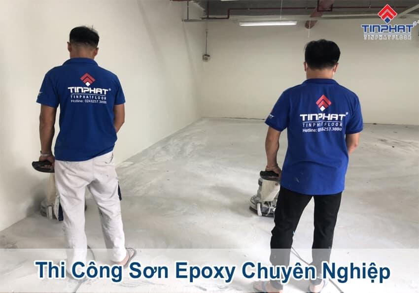Quy trình thi công sơn epoxy chuyên nghiệp - Tín Phát