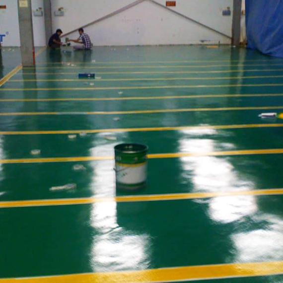 Thi công sơn epoxy nhà máy in nông nghiệp