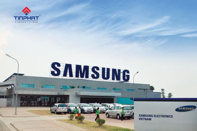 Thi công sơn Epoxy nhà máy Samsung Bắc Ninh