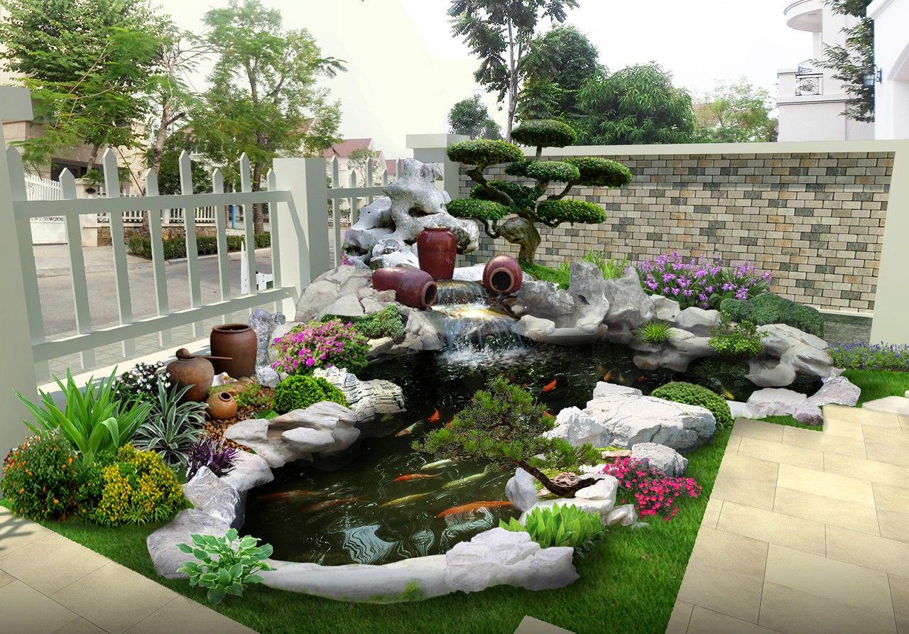 thiết kế hồ cá koi đẹp
