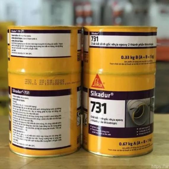 Sikadur 731 - Chất kết dính gốc nhựa epoxy 2 thành phần có tính xúc biến