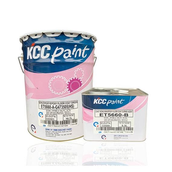 ET5660 - Sơn Epoxy phủ lăn màu chuẩn KCC - Màu Vàng